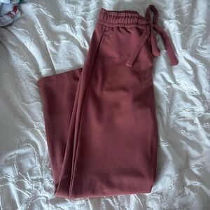 Dynamite Dusty Rose Tie-Waist Dress Pants